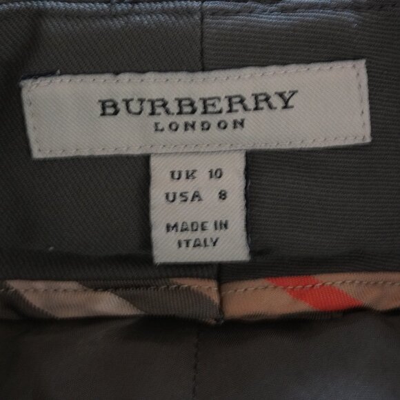 Burberry Wide Leg flat front dress slacks Trousers Size 8 - Picture 10 of 11